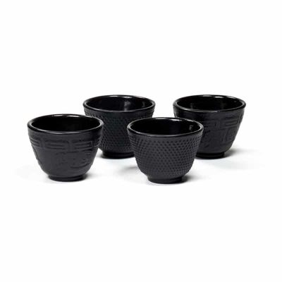 Japanse Stijl Tetsubin gietijzeren Theekopje (Set van 4)
