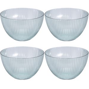 4x Salade/sla schaaltjes van kunststof 14 cm 850 ml