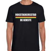 Carnaval Rogstaekersstad de gekste t-shirt zwart voor heren