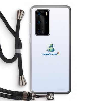 MSN: Huawei P40 Pro Transparant Hoesje met koord