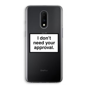 Don't need approval: OnePlus 7 Transparant Hoesje