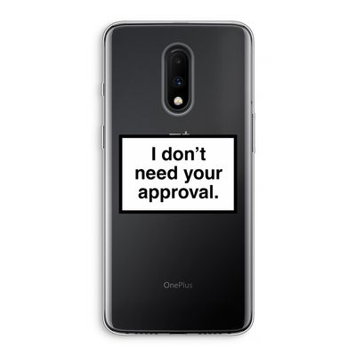 Don't need approval: OnePlus 7 Transparant Hoesje