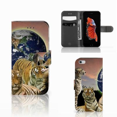 Apple iPhone 6 | 6s | Telefoonhoesje | Met pasjeshouder | Roofdieren