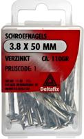 Schroefnagel 3,8x50mm verz 110gr - Deltafix