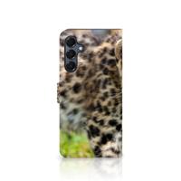 Samsung Galaxy A16 4G/5G | Telefoonhoesje | Met pasjeshouder | Baby Luipaard