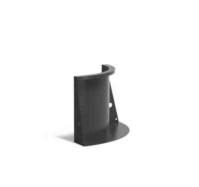 Keerwand aluminium binnenbocht 50x50x50cm.