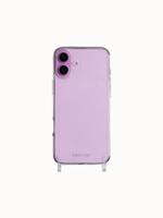 Høyde iPhone 16 hoesje - Backcover met siliconen ringen - Transparant