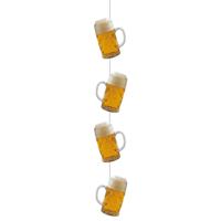 Bierslinger 100 cm - Bier hangdecoratie slinger - Oktoberfest/Bierfeest versiering - papier
