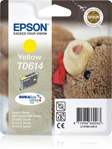 Epson Teddybear inktpatroon Yellow T0614 DURABrite Ultra Ink