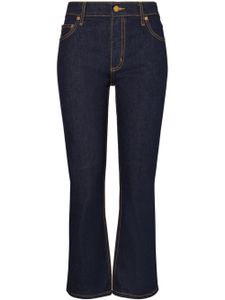 Tory Burch jean évasé à coupe courte - Bleu