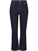 Tory Burch jean évasé à coupe courte - Bleu