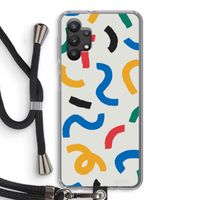 Illustratieve pop 2: Samsung Galaxy A32 5G Transparant Hoesje met koord