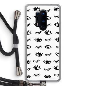 Eye pattern #2: OnePlus 8 Pro Transparant Hoesje met koord