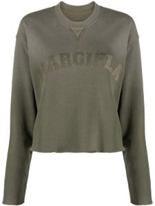 Maison Margiela sweat crop à patch logo - Vert