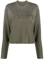 Maison Margiela sweat crop à patch logo - Vert - thumbnail