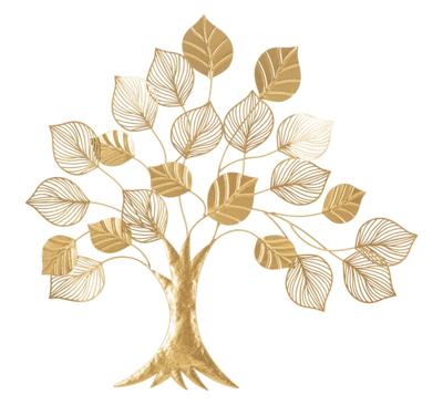 WANDDECORATIE ALBERO GOUDACHTIG CM 81X2,5X78