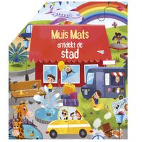 Muis Mats Ondekt De Stad - Uitklapbaar kinderboek, met 5 panoramapagina's - thumbnail