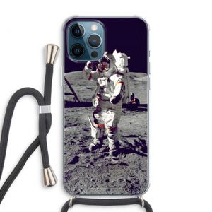 Spaceman: iPhone 12 Pro Max Transparant Hoesje met koord