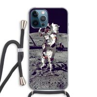 Spaceman: iPhone 12 Pro Max Transparant Hoesje met koord