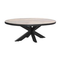 Hoofdtafel DKD Home Decor Natuurlijk Metaal Mangohout 130 x 70 x 45 cm