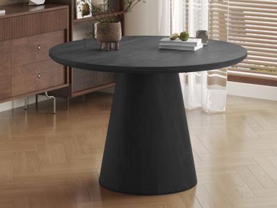 Ronde eettafel MIKOLO 120 cm donkerbruin