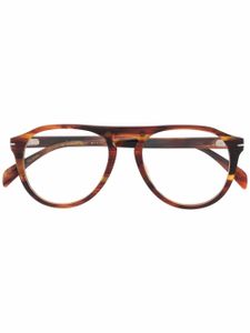 Eyewear by David Beckham lunettes de soleil à effet écaille de tortue - Marron