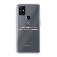 uw waarde daalt niet: OnePlus Nord N10 5G Transparant Hoesje