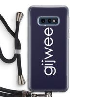 Gijweet: Samsung Galaxy S10e Transparant Hoesje met koord
