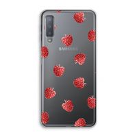 Framboosjes: Samsung Galaxy A7 (2018) Transparant Hoesje Framboosjes: Samsung Galaxy A7 (2018) Transparant Hoesje