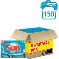Sun All-in-1 vaatwastabletten - normaal - 150 tabs - 6 x 25 stuks - thumbnail