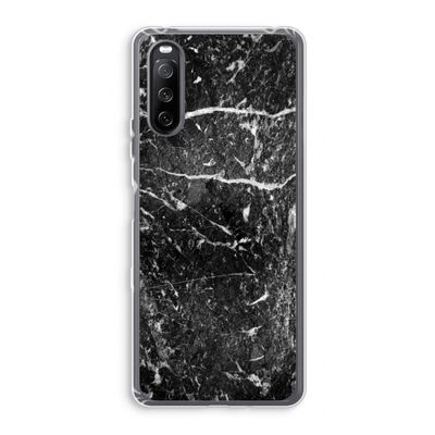 Zwart marmer: Sony Xperia 10 III Transparant Hoesje