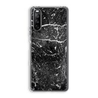 Zwart marmer: Sony Xperia 10 III Transparant Hoesje