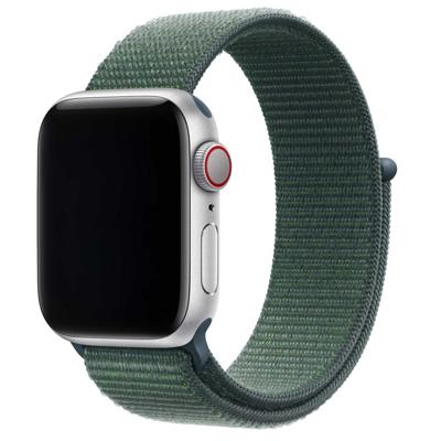 Apple Watch Nylon Geweven Sport Band - Blauwgroen - 44, 45, 46 & 49mm