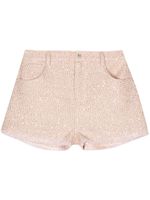 TWINSET short en tweed à sequins brodés - Rose