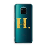 Amber Script: Huawei Mate 20 Pro Transparant Hoesje