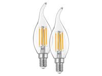 LIVARNO home 2 LED-lampen (Kaars wind E14 4,2 W 2 stuks)