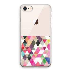 Gekleurde driehoekjes: iPhone 8 Transparant Hoesje