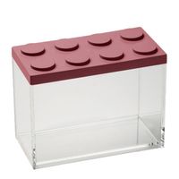 Omada - Stapelbare Brickstore bewaarcontainer, 2L, Rood - Kunststof - Omada - thumbnail