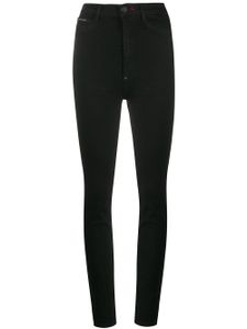 Philipp Plein legging façon jean Super High Waist - Noir