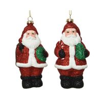 Kerstman kunststof 2ass candy stick santa with tree - Decoris