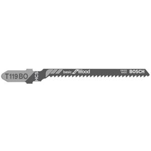 Bosch Accessories 2608637879 Decoupeerzaagblad T 119 BO, Basic for Wood, verpakking van 100 stuks 100 stuk(s)