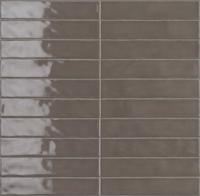 Wandtegel bruin visgraat Sartoria Vernici 25x5cm hot mocha glans gerectificeerd