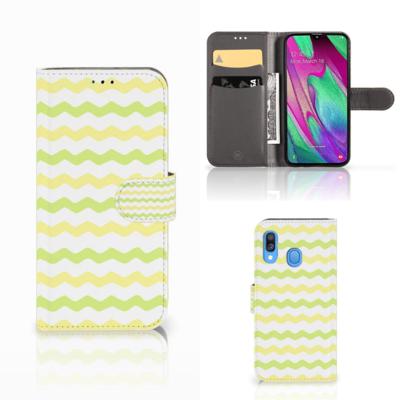 Samsung Galaxy A40 | Telefoon Hoesje | Waves Yellow