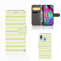 Samsung Galaxy A40 | Telefoon Hoesje | Waves Yellow