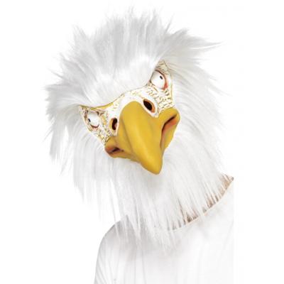 Smiffys Verkleedmasker - adelaar - vogel - met haar - volwassenen