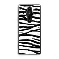 Zebra pattern: Sony Xperia Pro-I Transparant Hoesje