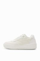 Chunky retro sneakers met patch - WHITE - 38