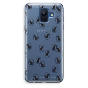 Miauw: Samsung Galaxy A6 (2018) Transparant Hoesje