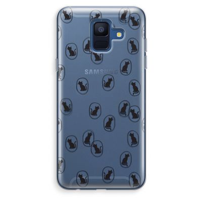 Miauw: Samsung Galaxy A6 (2018) Transparant Hoesje