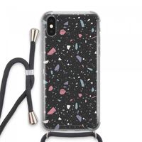 Terrazzo N°16: iPhone XS Max Transparant Hoesje met koord